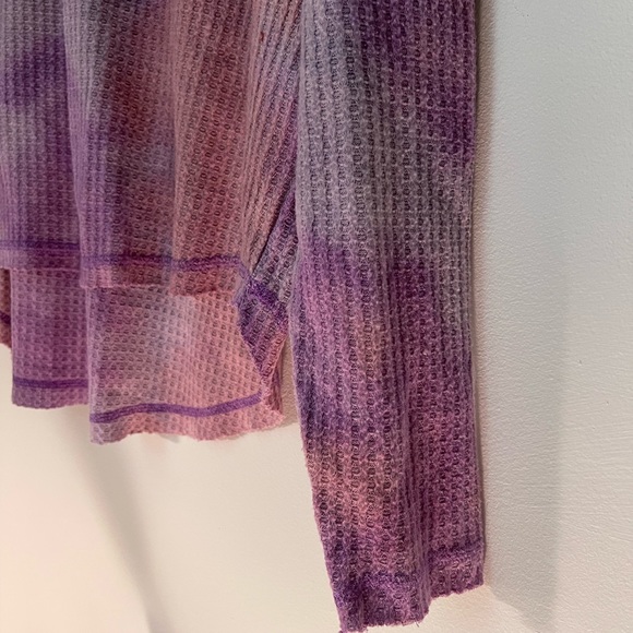 Tie-Dye Waffle Knit Pullover Layer, Sweater, Long Sleeve, EUC Wild Fable - Picture 5 of 8